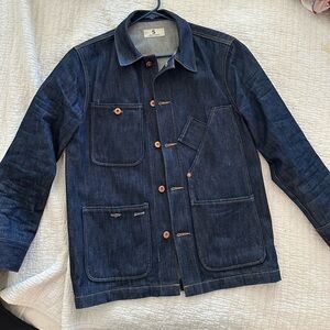 Tellason stock denim chore coat. Small